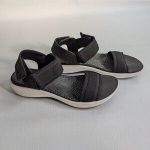 Clarks Mira Sea Cloudsteppers Sandals Size 8 Black